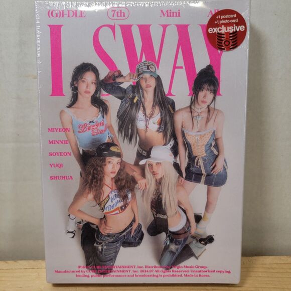 CD (G)I-DLE: I Sway (7th Mini Album - Beat Ver.)+1 Post & 1 Photocard NEW/SEALED - Picture 1 of 4
